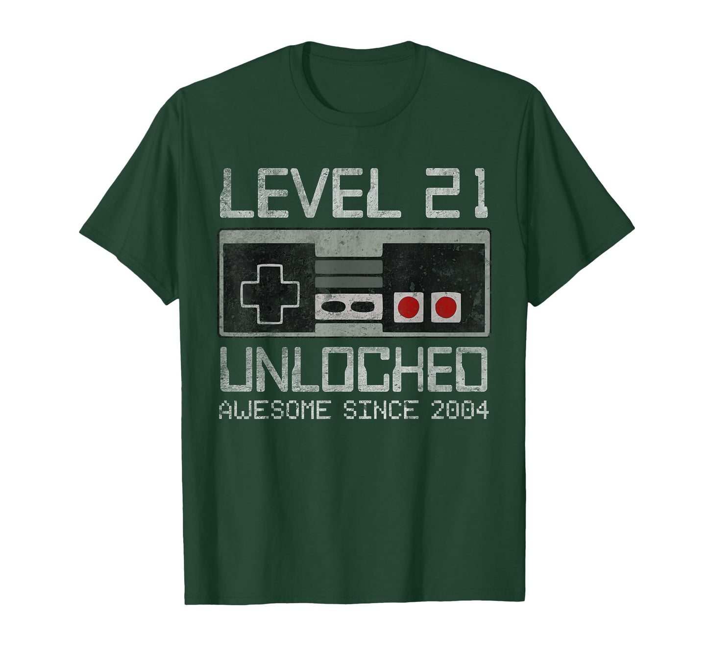 Level 21 Unlocked 21st Birthday 21 Year Old Video Gamer Boy T-Shirt