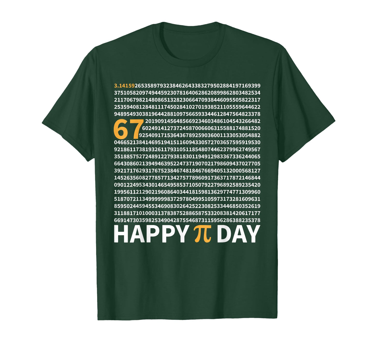 Happy Pi Day 3.14 Pi Shirt 6 7 Meme Six Seven for Students T-Shirt