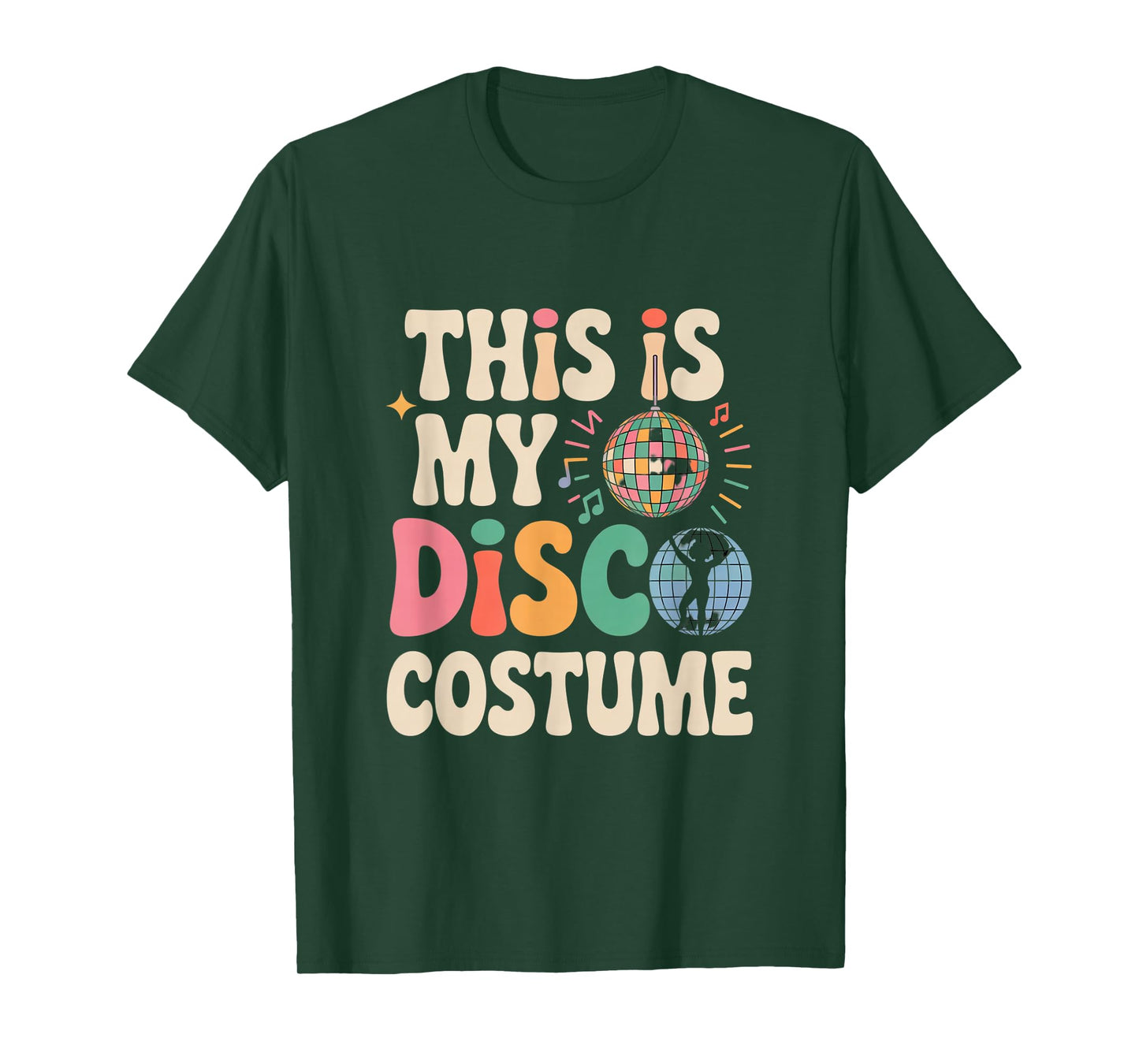 This Is My Disco Costume Retro Funny 70s Party Disco Gifts T-Shirt