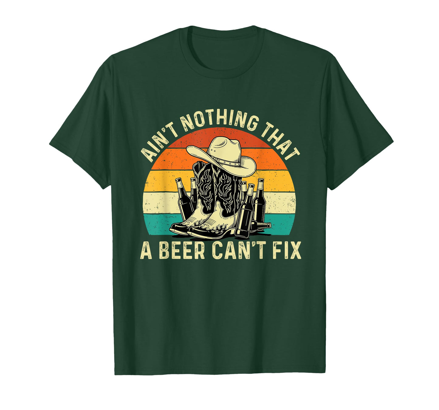 Ain't Nothing That A Beer Can't Fix - Cowboy Western Cowpoke T-Shirt