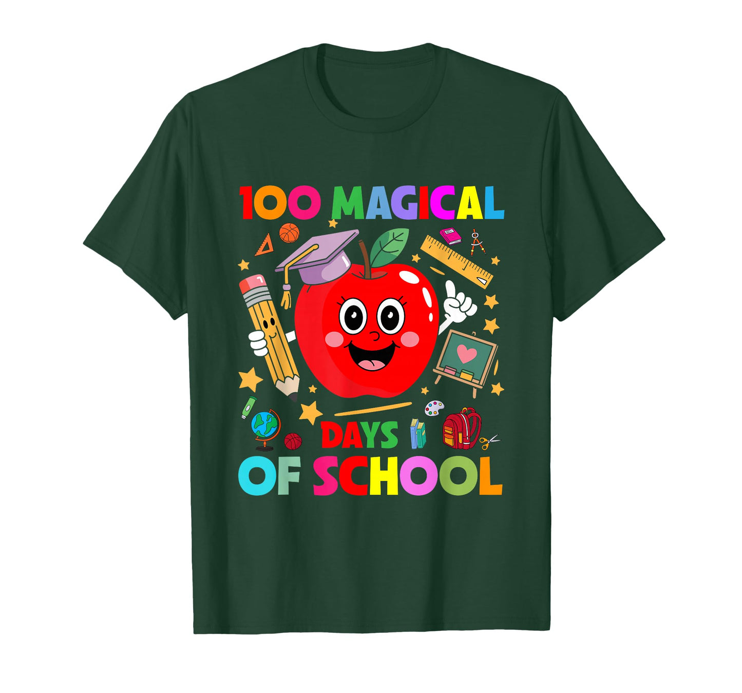 100th Day of School 100 Magical Days Kids Teacher Student T-Shirt