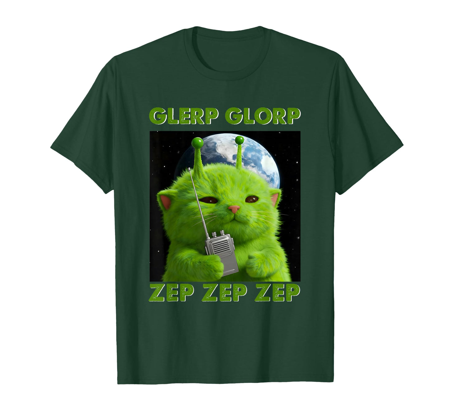 Gnarp Cat Silly Alien Cat Meme Brainrot Meme Funny Silly Cat T-Shirt