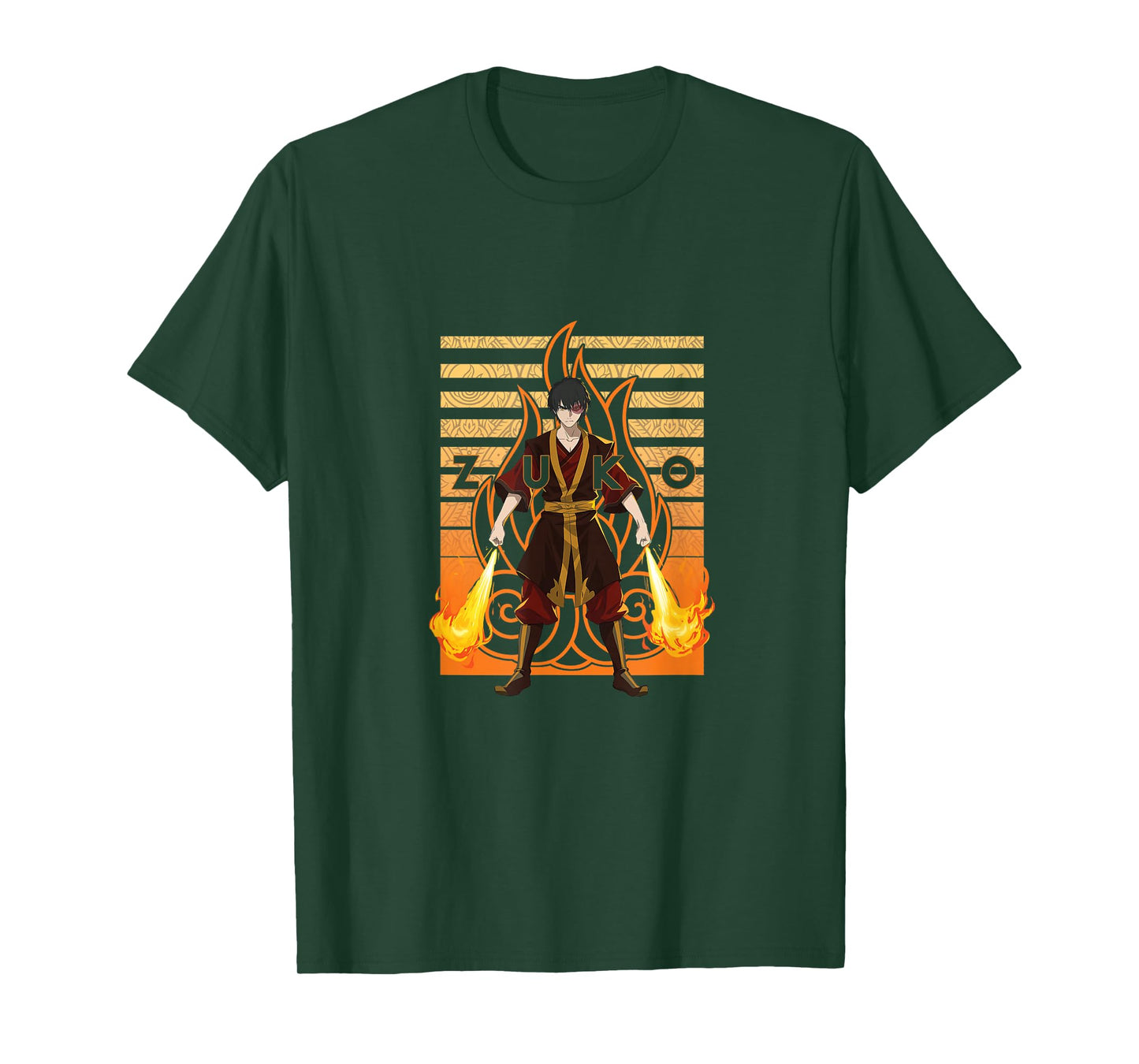 Avatar The Last Airbender Zuko With Flames Graphic T-Shirt