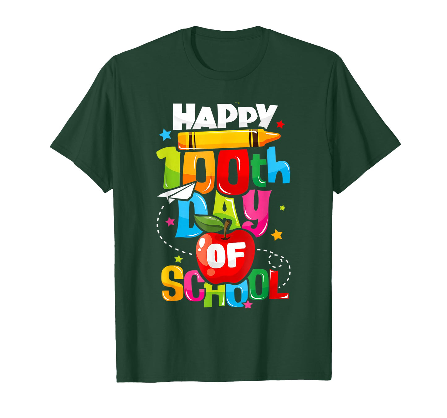 100th Day of School Happy 100 Days Teachers Girl Boy Kid T-Shirt
