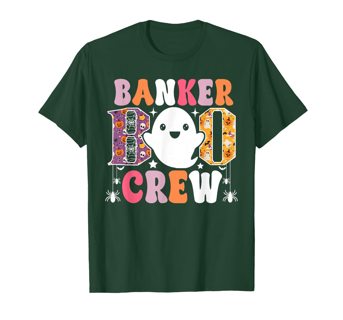 Banker Boo Crew Funny Ghost Halloween Costume T-Shirt