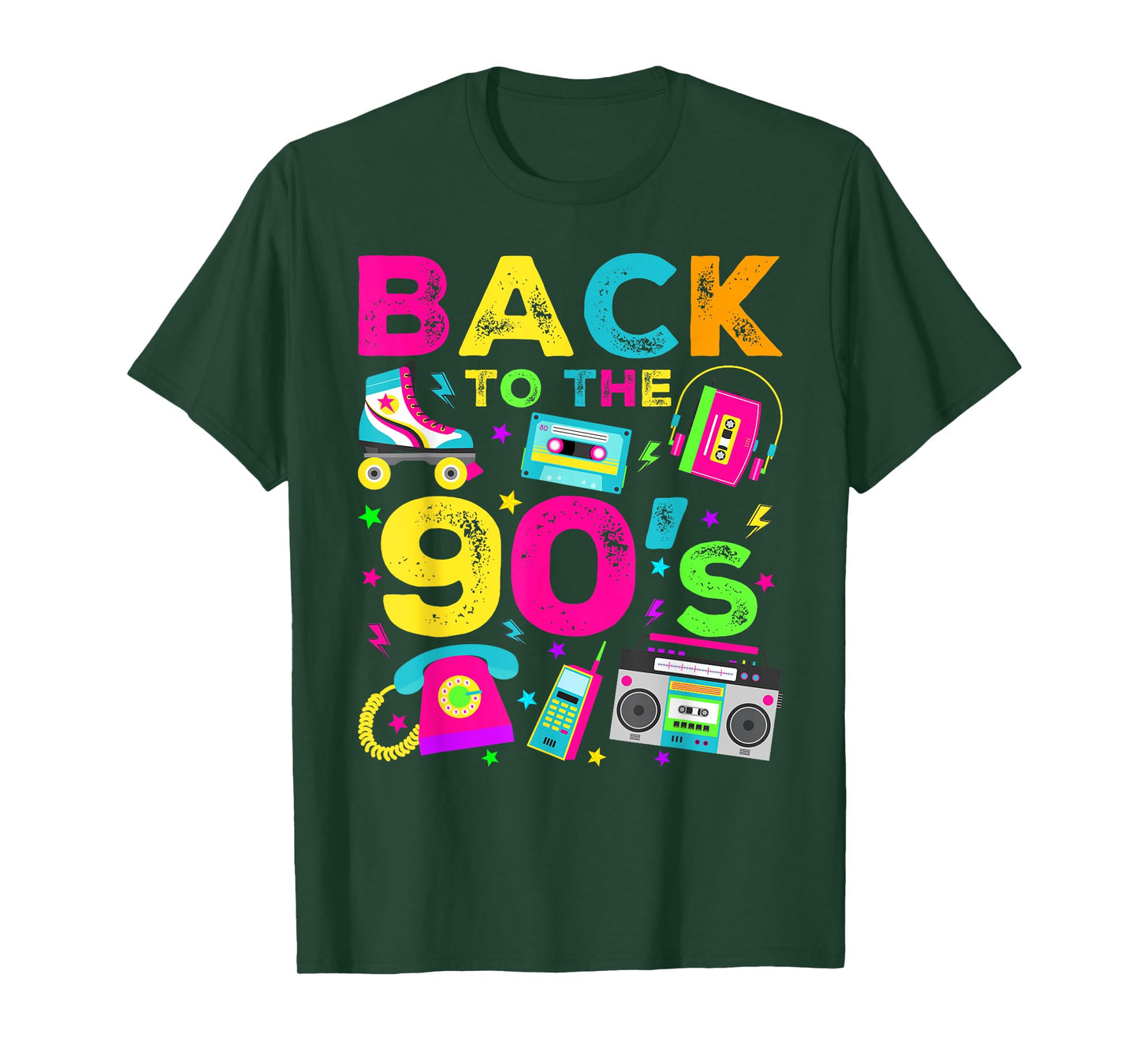 Back To 90's 1990s Vintage Style Nineties Retro Party T-Shirt