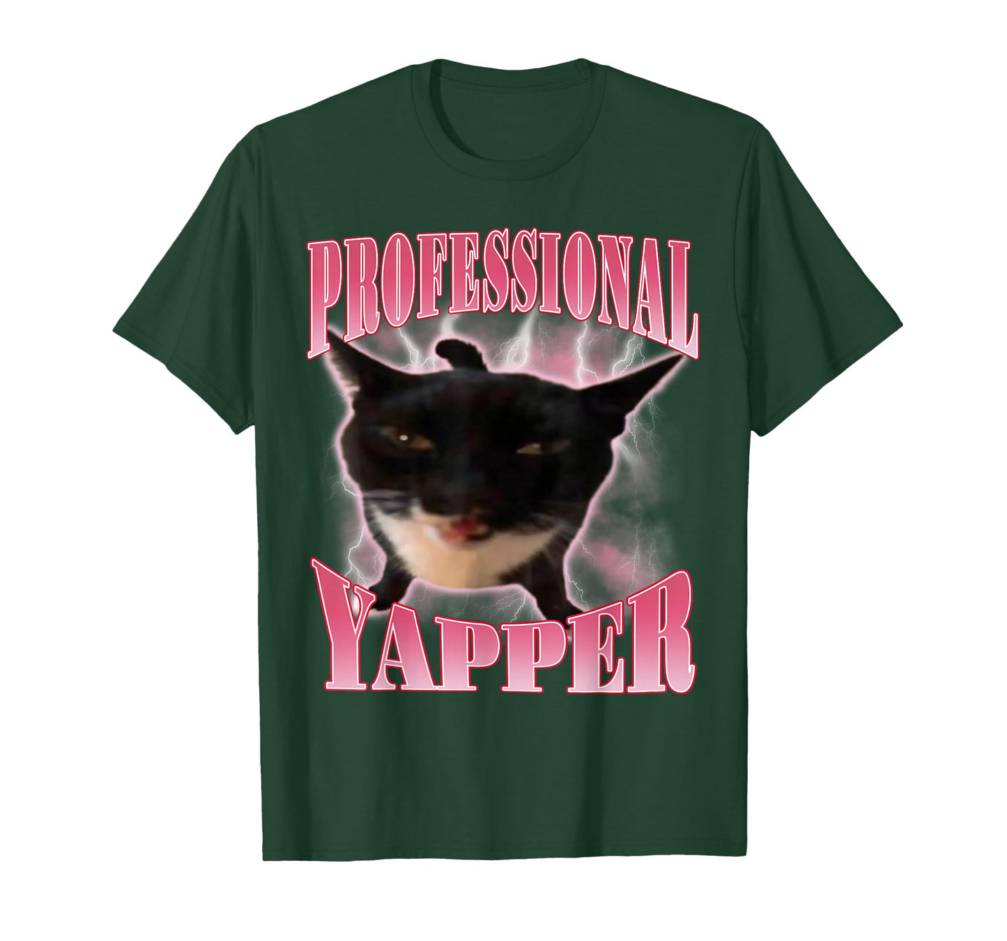 Professional Yapper Cat Funny Oddly Specific Dank Meme T-Shirt