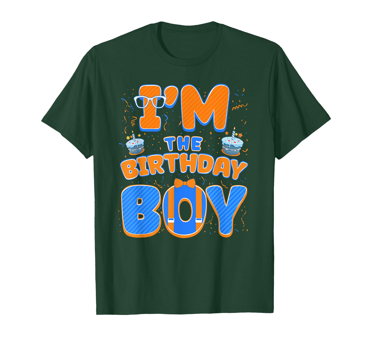 Cute I’m The Birthday Boy Matching Blue Orange Party T-Shirt