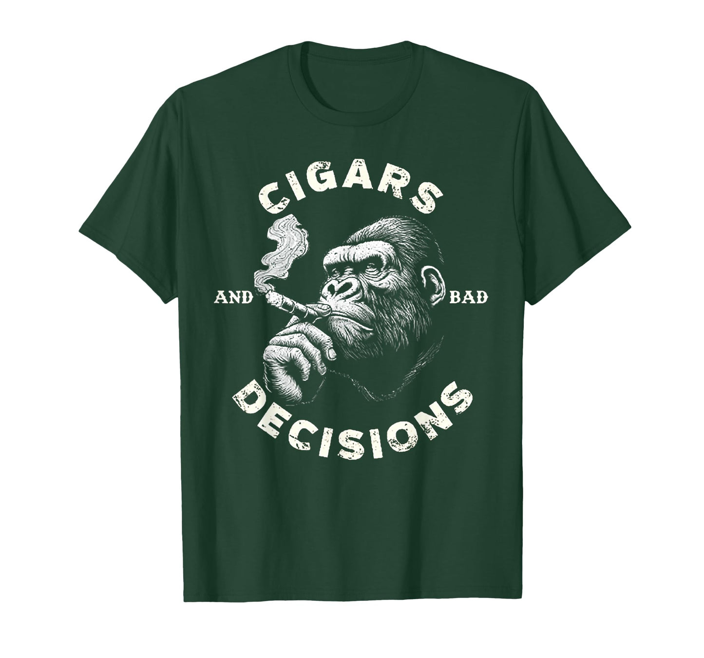 Monkey Cigars And Bad Decisions T-Shirt