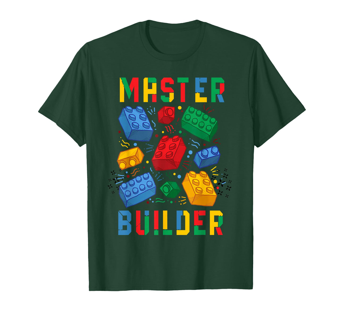 Brick Builder Funny Blocks Building Master Builder T-Shirt