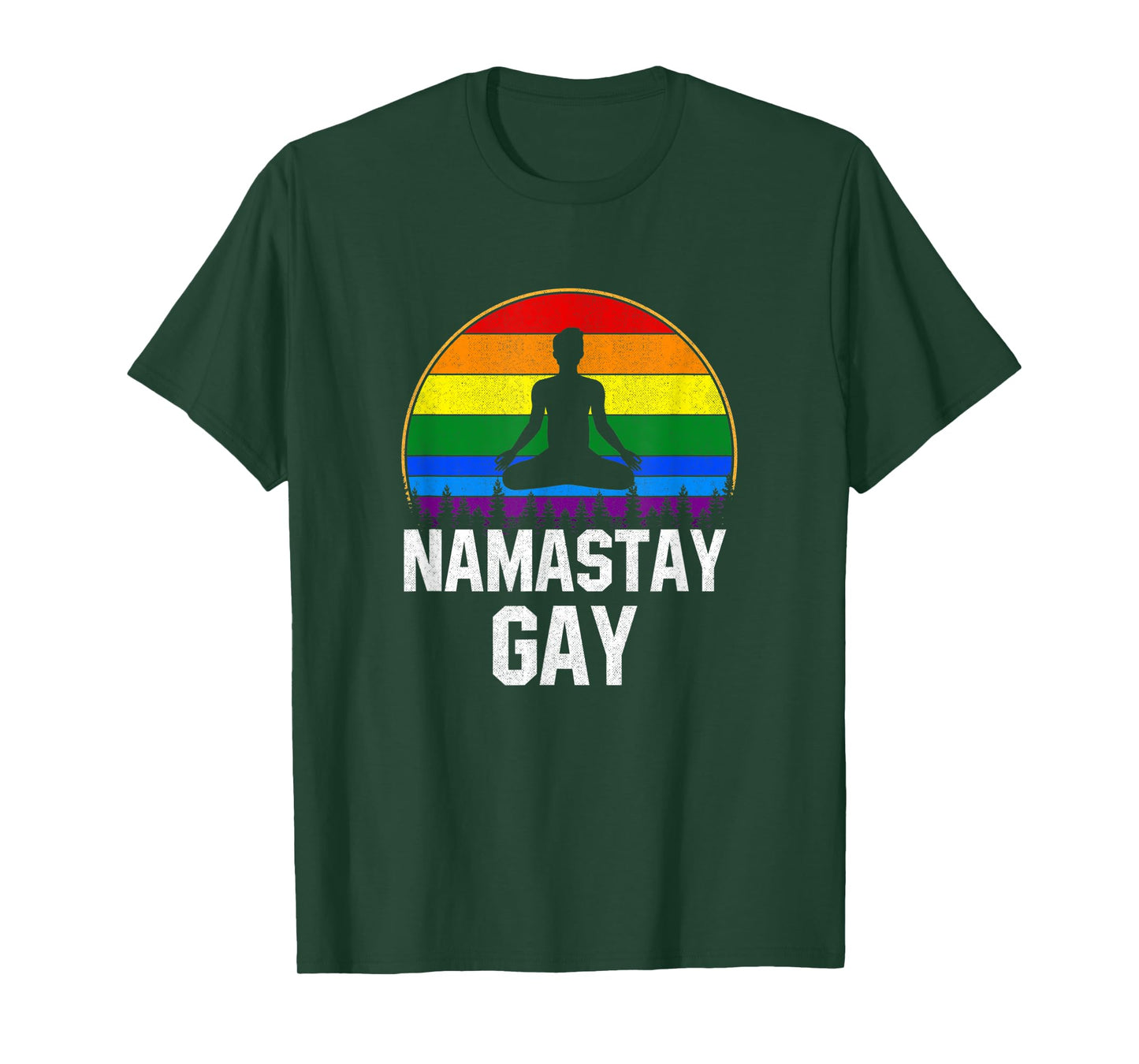 Namastay Gay, funny Yoga pride lgtb T-Shirt