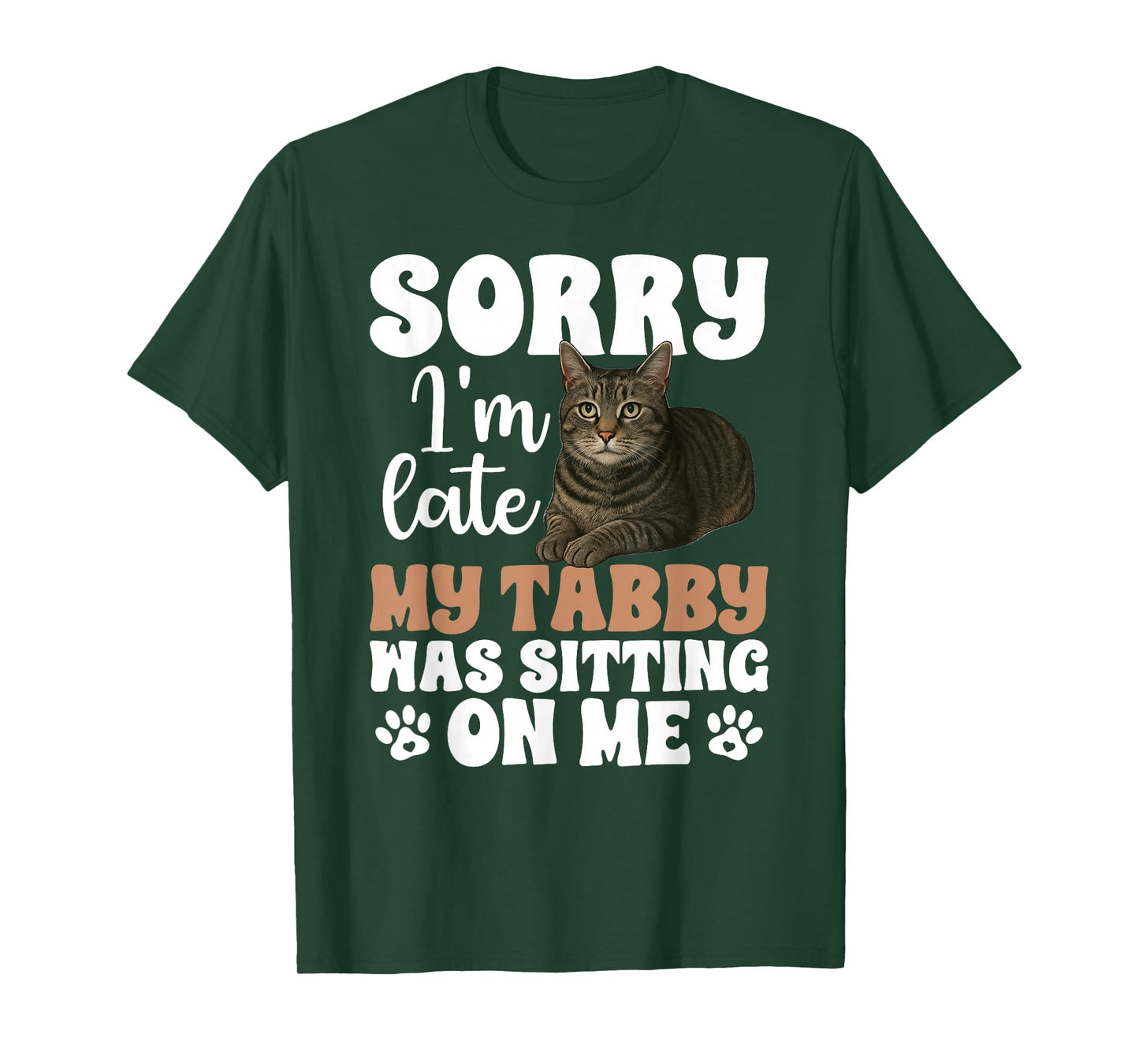 Grey Tabby Cat Owner Funny Gray Tabby Cat Lover T-Shirt
