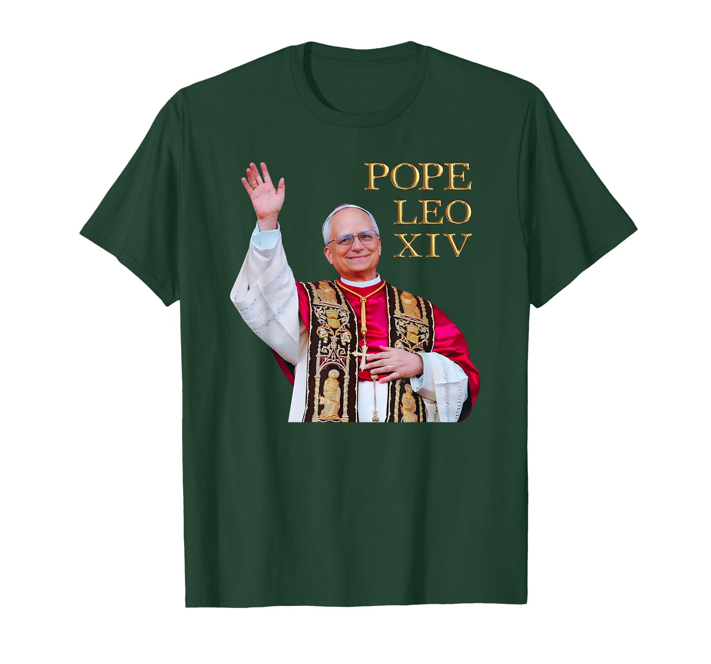 Pope LEO XIV Catholic Wedding Catholic Baptism 1st Communion T-Shirt
