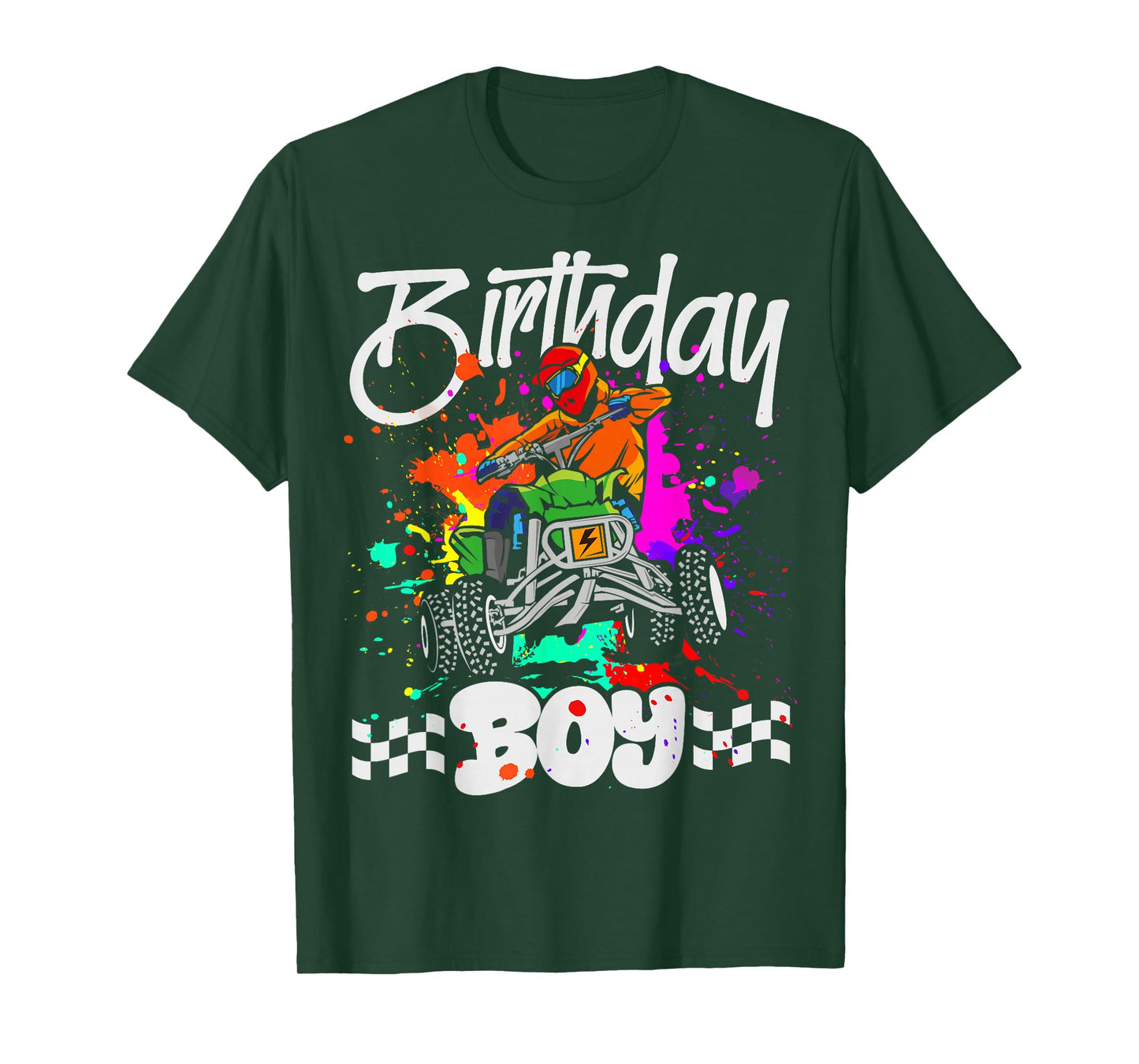 Funny Birthday Boy 4 Wheeler Birthday Boy ATV Birthday Party T-Shirt