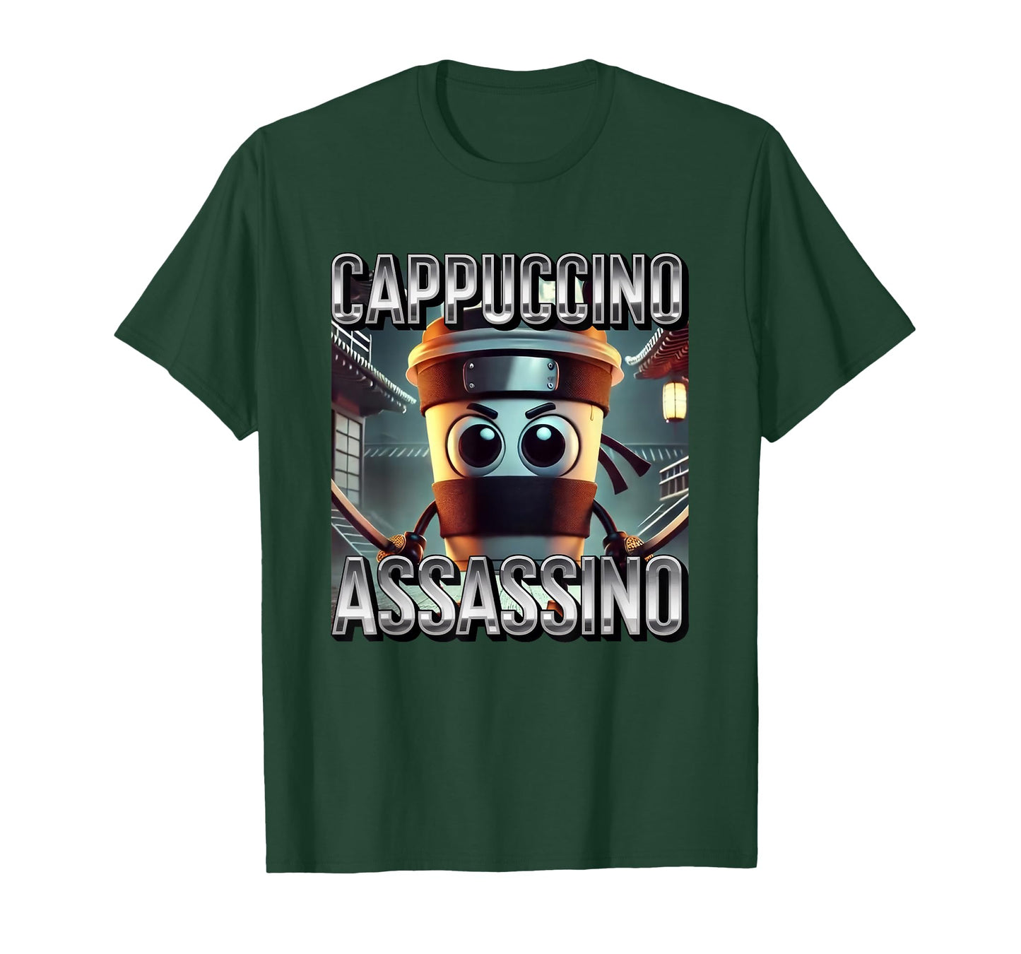 Cappuccino Assassino Coffee Lovers Italian Brainrot Meme T-Shirt