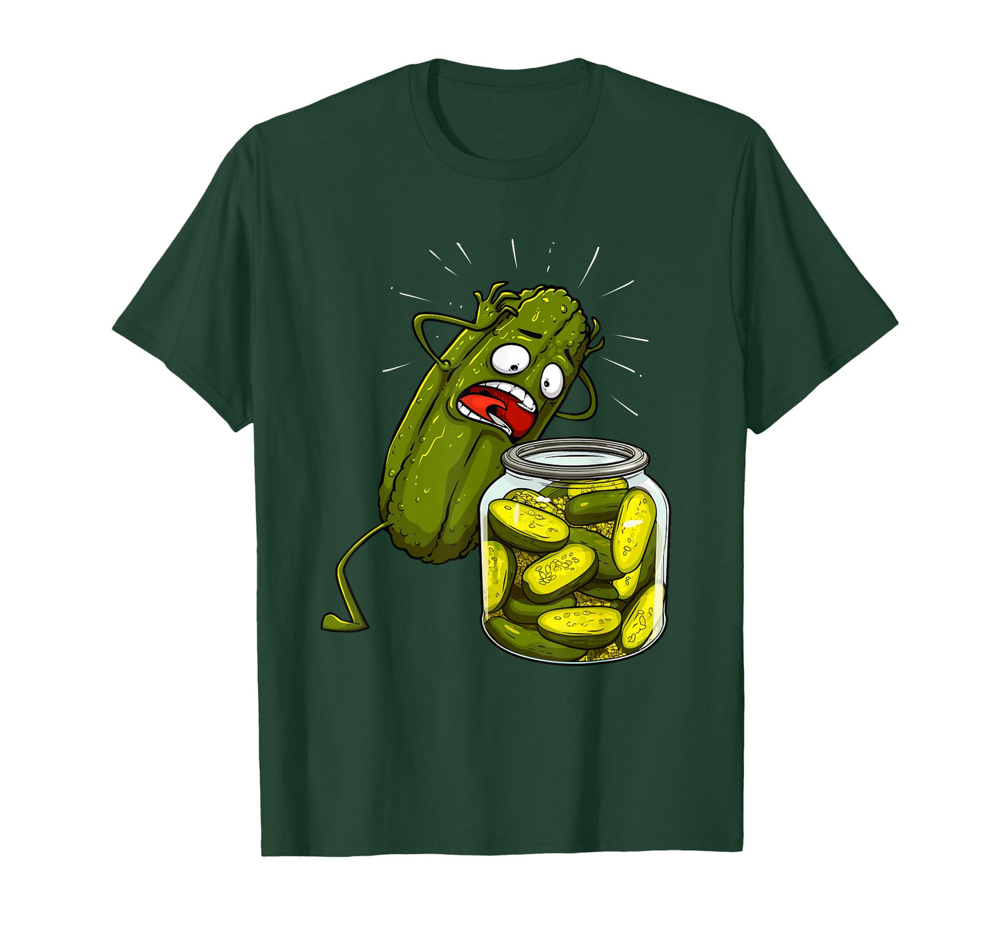 Best Pickle Art For Men Women Kids Jarr Dill Pickle Novelty T-Shirt