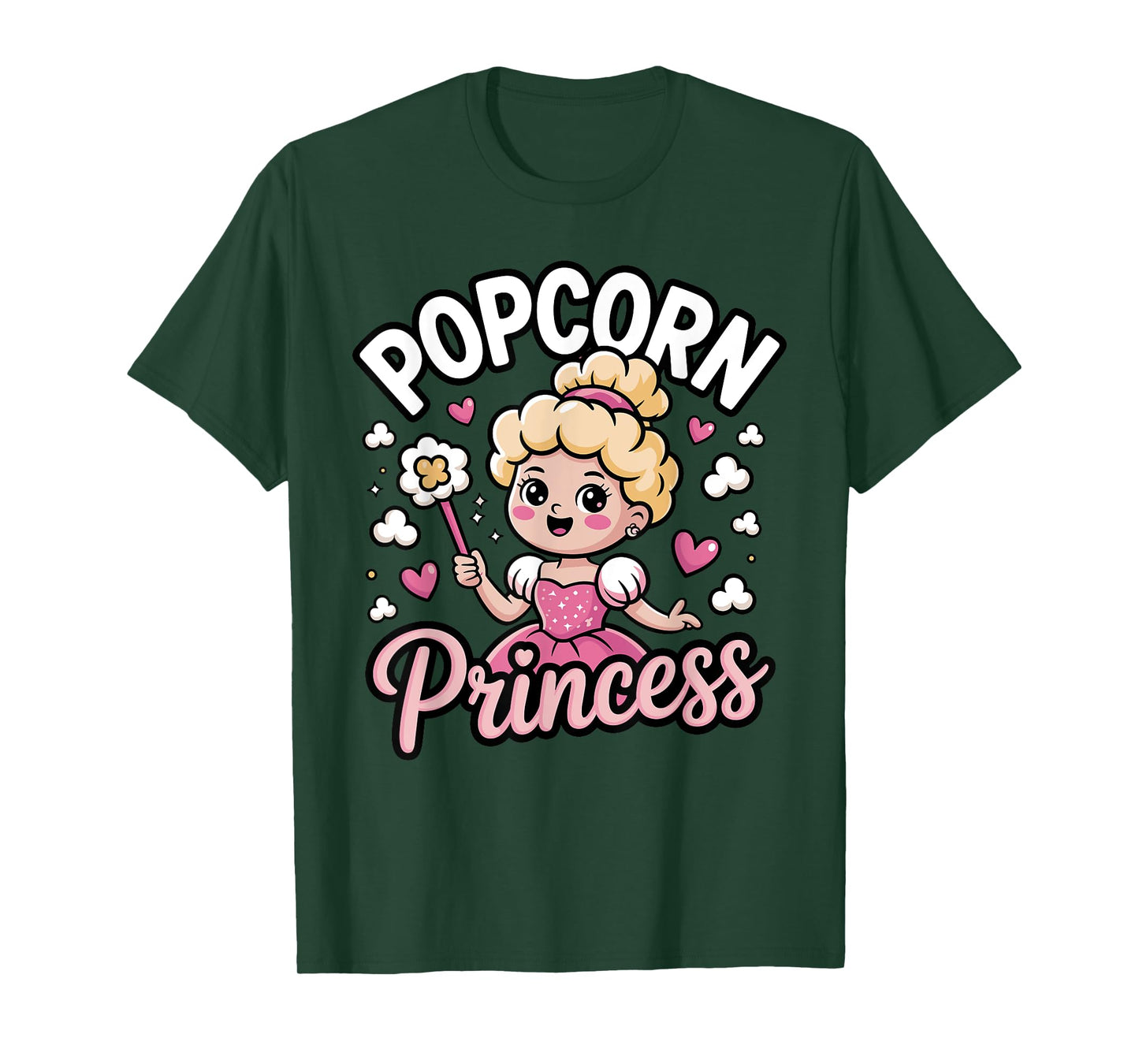Funny Popcorn Art For Women Girls Kid Pop Corn Popcorn Lover T-Shirt