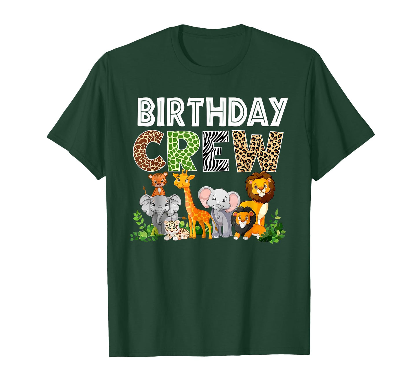 Birthday Crew Zoo Lover Wild B-Day Safari Jungle Animal T-Shirt