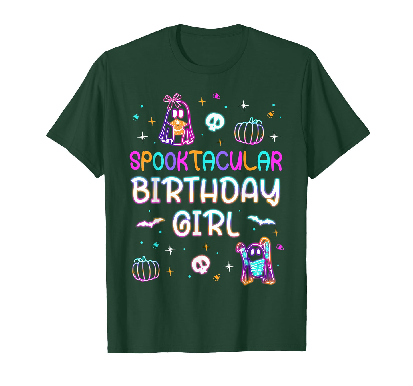 Spooktacular Birthday Girl Funny Birthday Girl Ghost Party T-Shirt