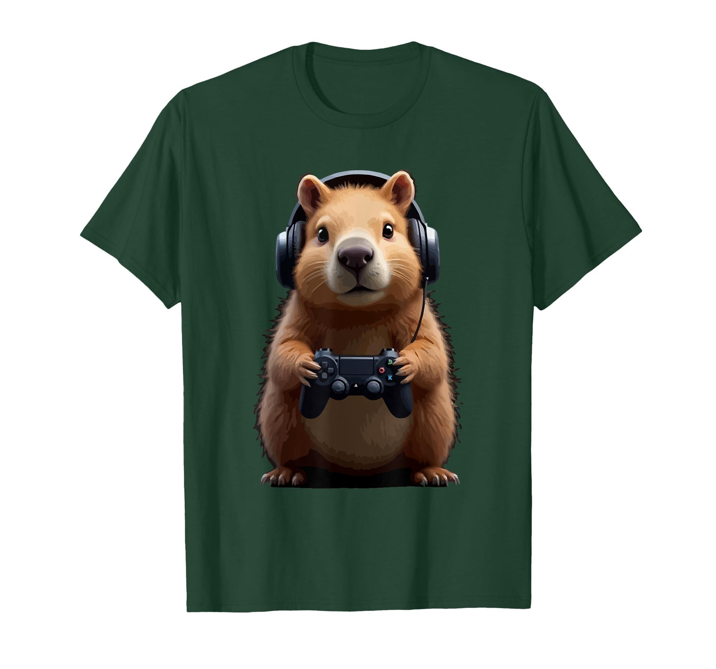 Funny Gamer Capybara Design Capybara Gaming T-Shirt