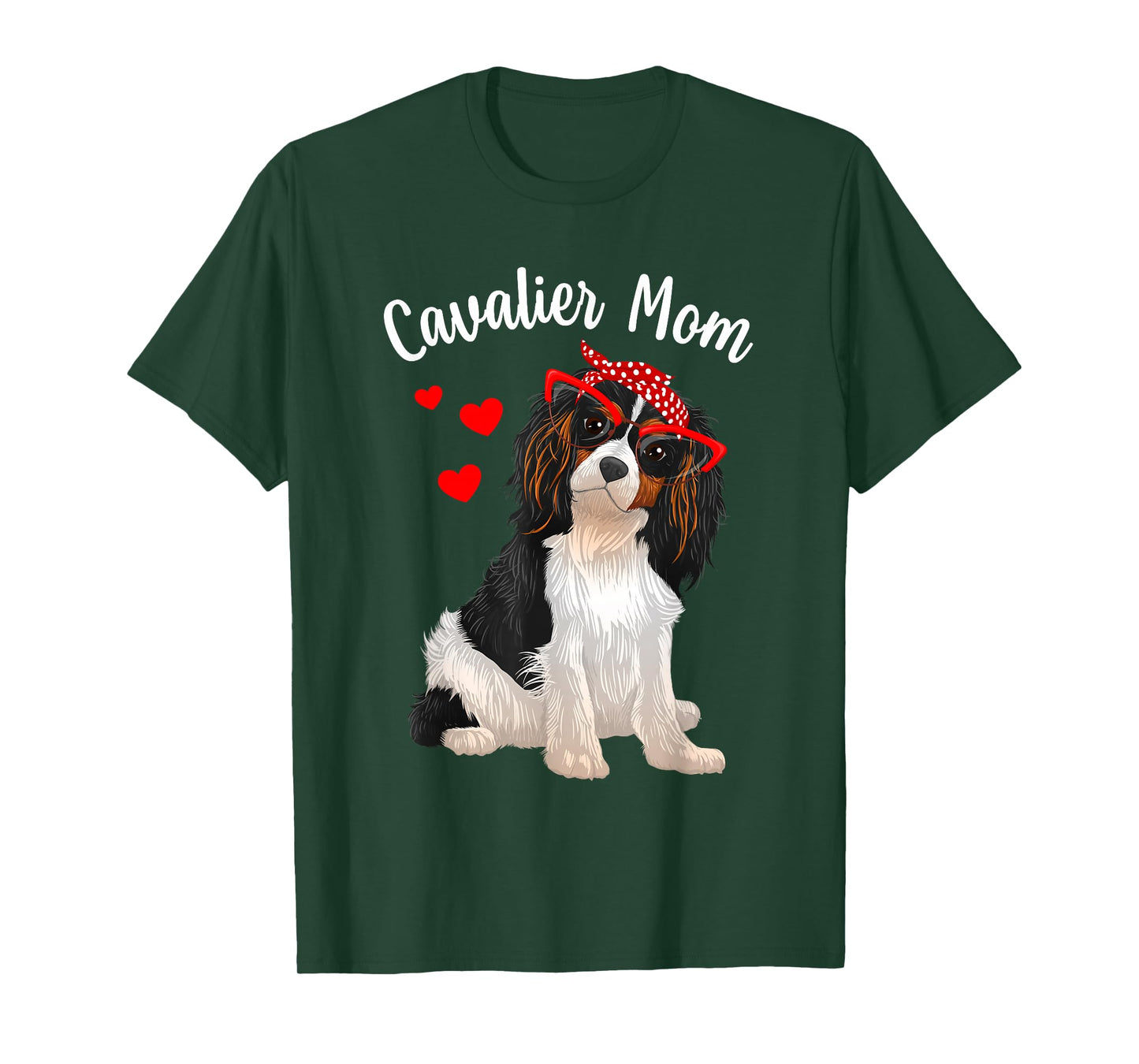 Cavalier King Charles Art For Women Mom Cavalier Spaniel T-Shirt
