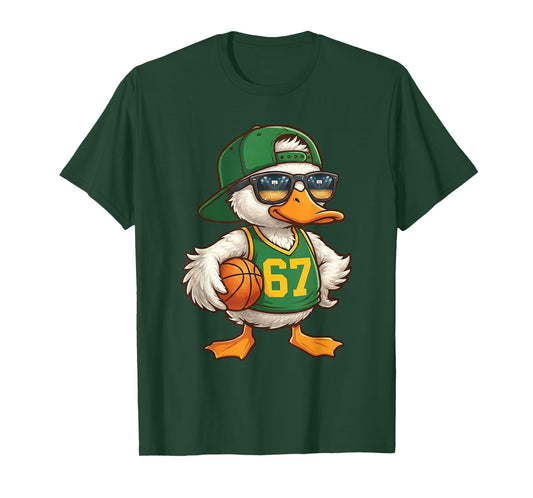 Duck Basketball 67 Gen Alpha Slang Sports Men Boys Kids T-Shirt