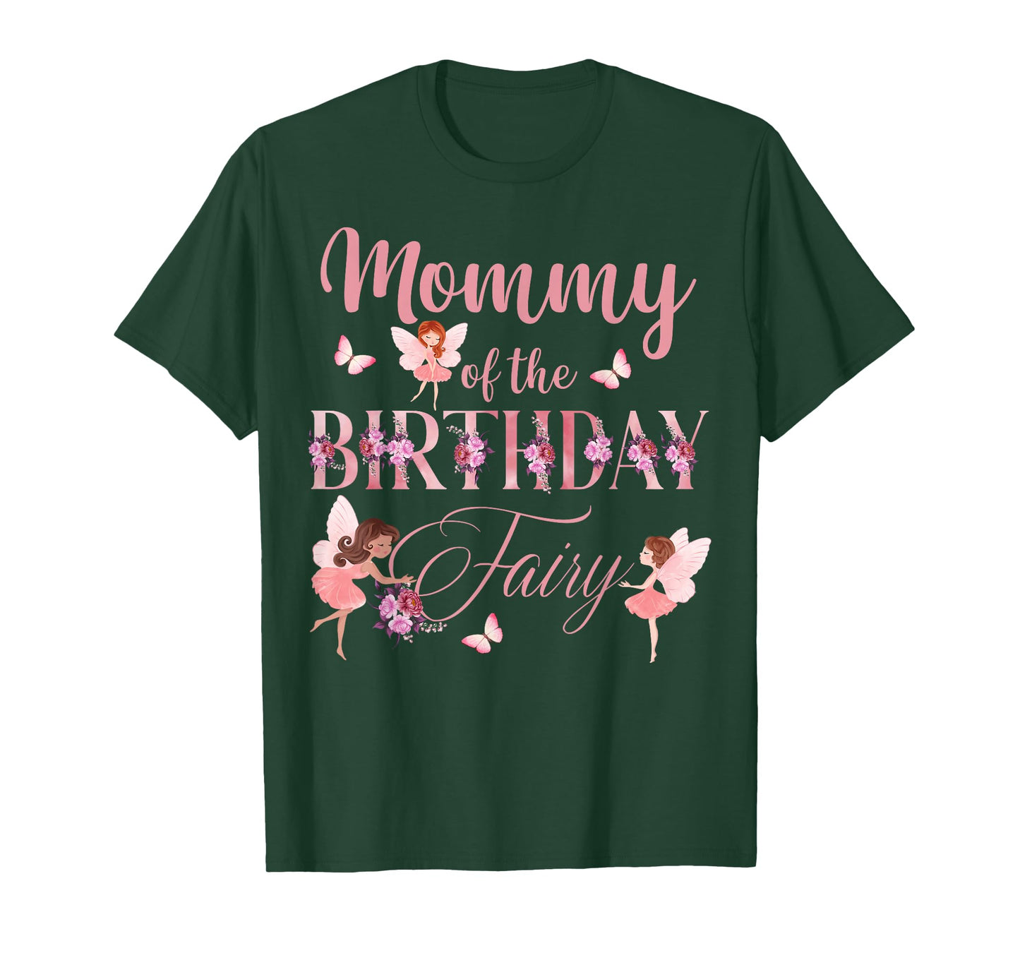 Mommy Of The Birthday Fairy First Birthday Family Matching T-Shirt
