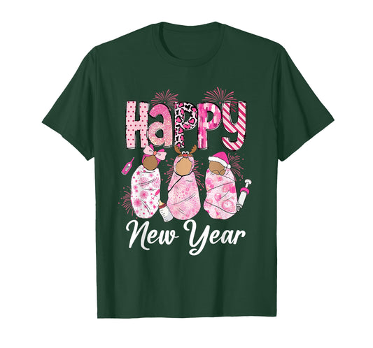 Happy New Year Labor & Delivery L&D Nurse NYE Party 2026 T-Shirt