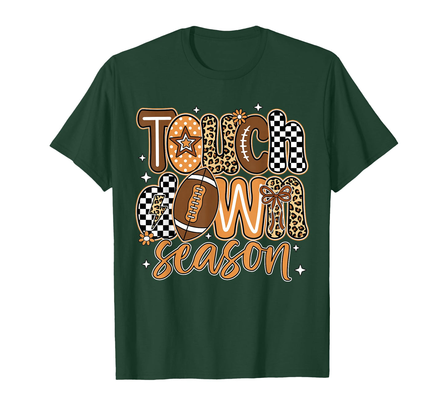 Touch Down Season Football Game Day Fall Football Autumn T-Shirt