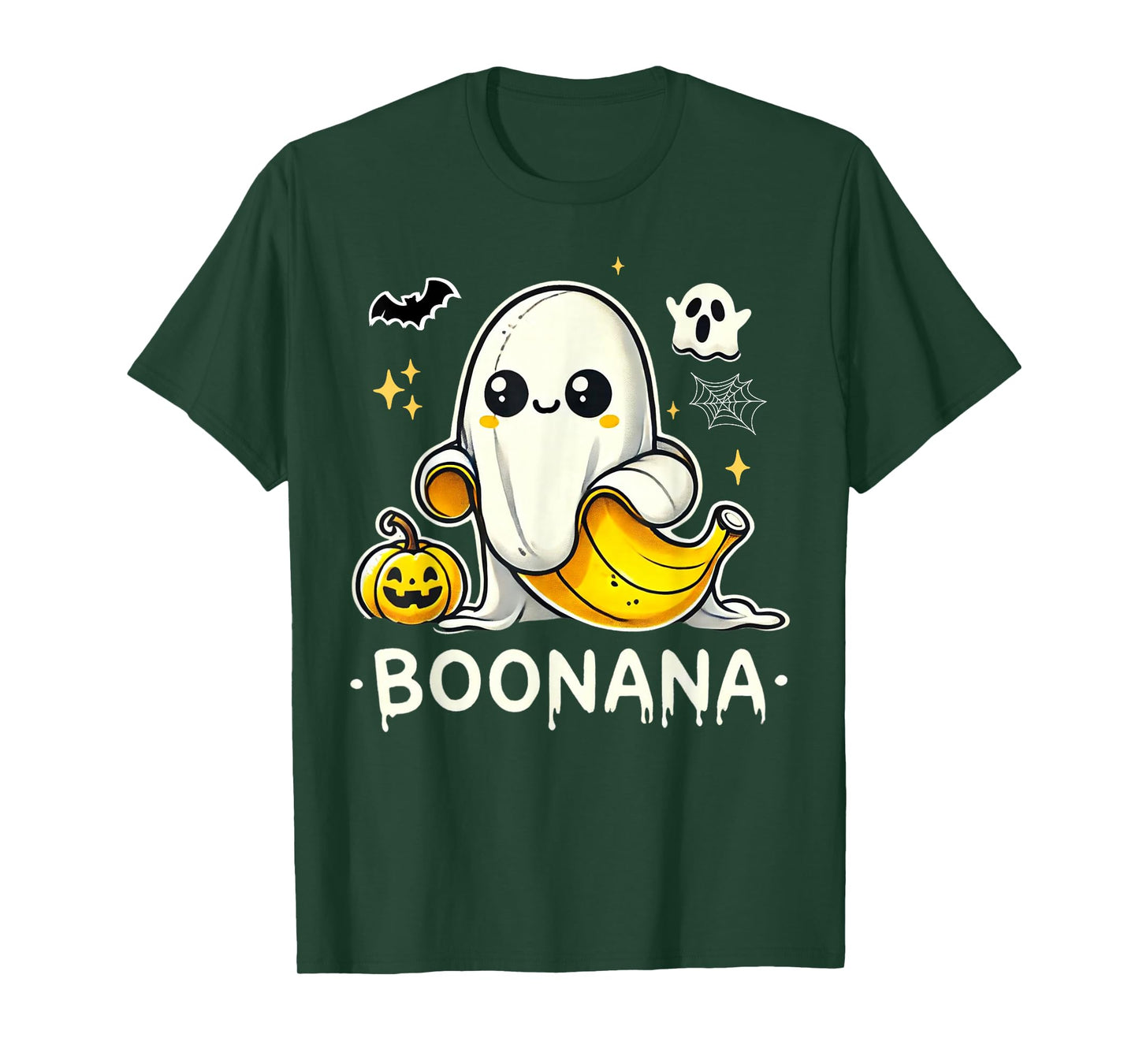Boonana Cute Ghost Banana Halloween Costume Men Women T-Shirt
