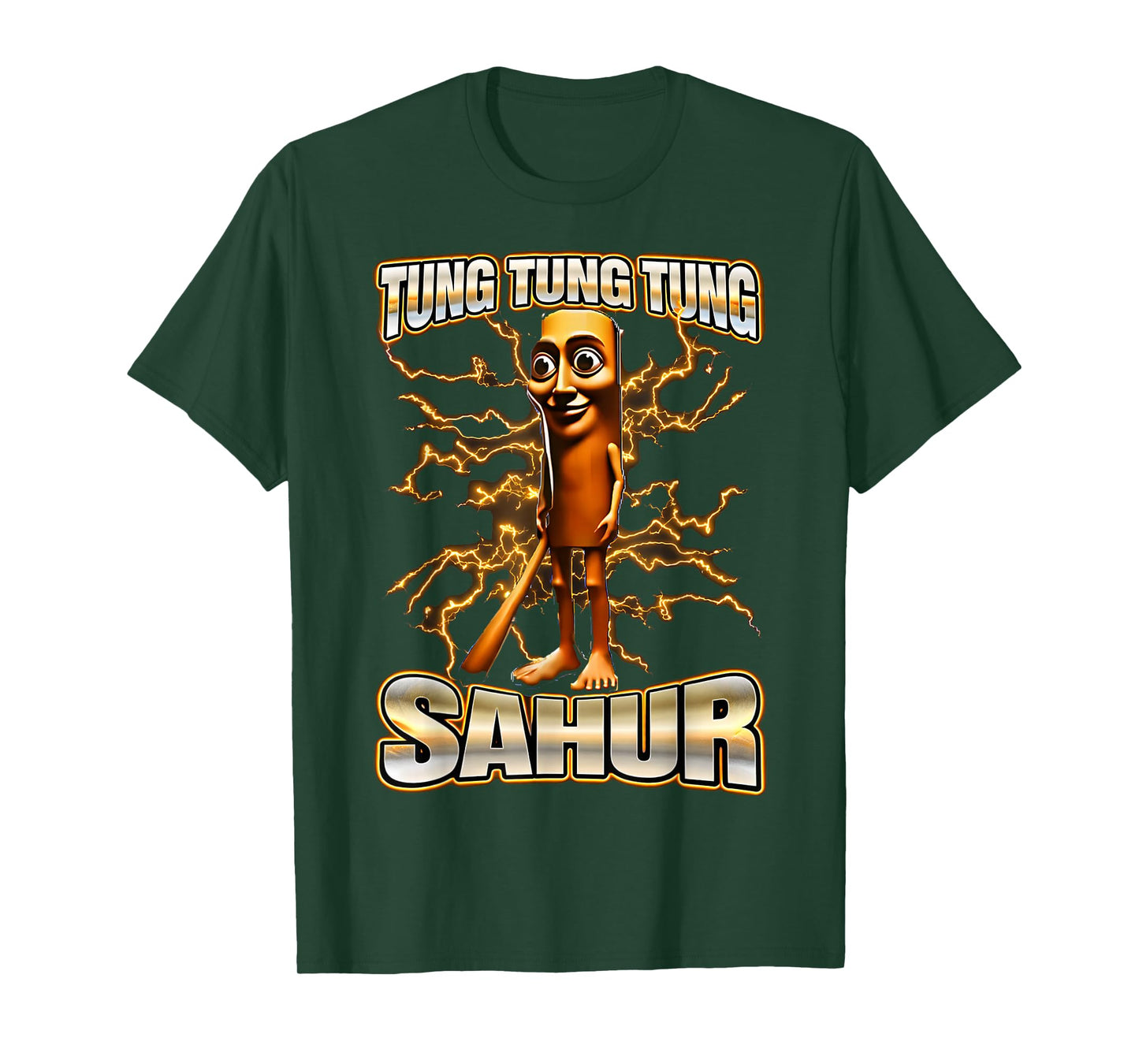 Funny Italian Brainrot Tung Tung Tung Sahur Y2K Bootleg T-Shirt