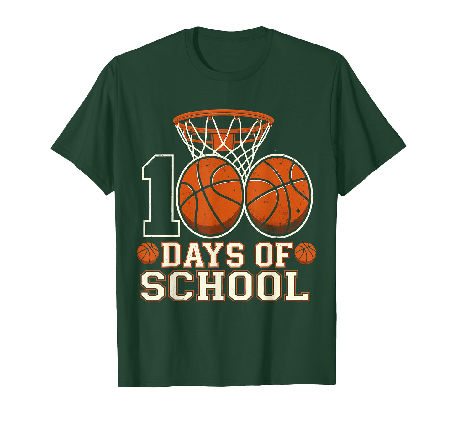 100 Days of School Boys Basketball Teacher T-Shirt