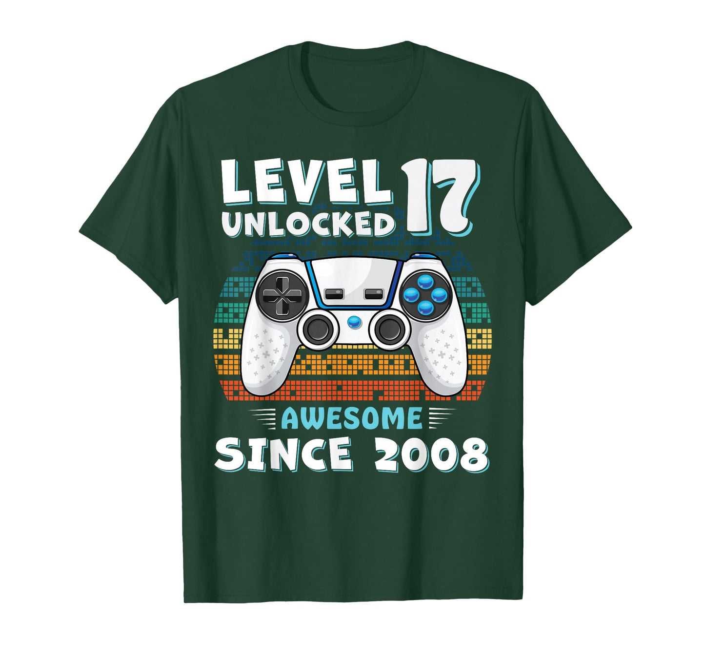 17 Year Old BDay Decorations Men Boy 17yr 2008 17th Birthday T-Shirt