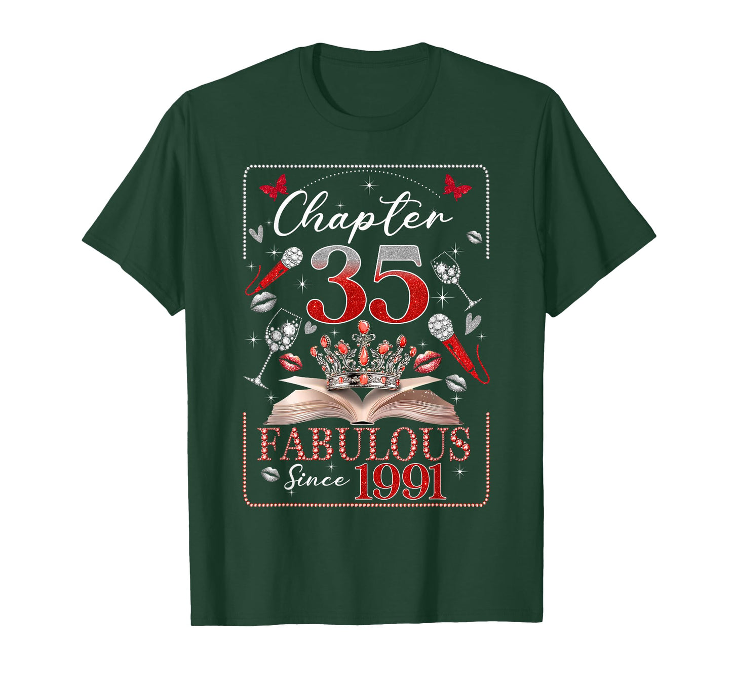 35th Birthday Queen Chapter 35 Fabulous Since 1991 Women T-Shirt