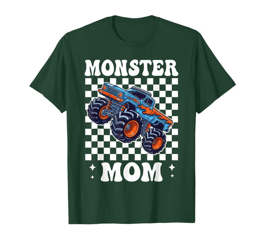 Monster Truck Mom Family Matching Monster Trucks Birthday T-Shirt