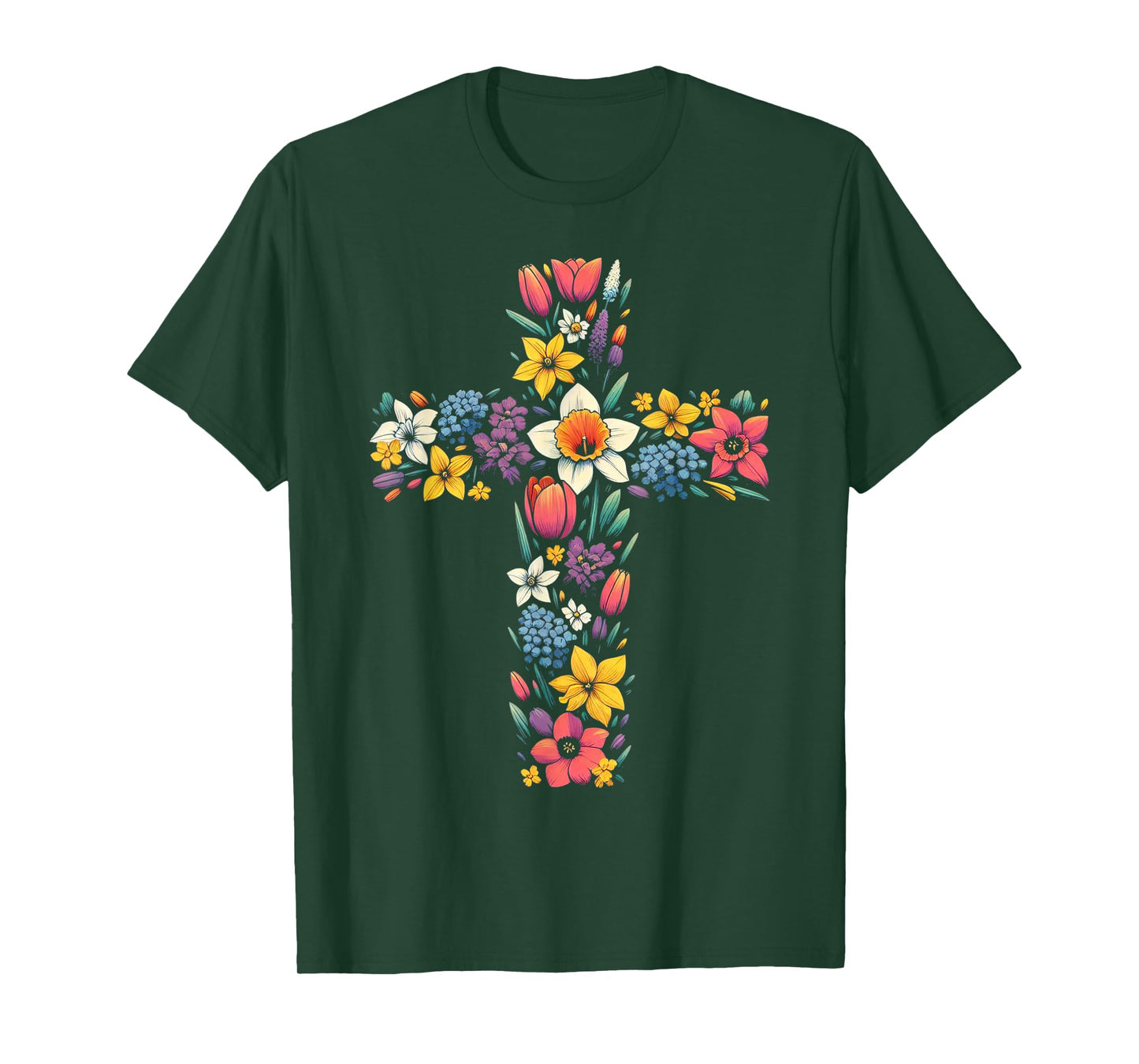 Jesus Christ Cross Religious Christian Faithful Believer T-Shirt