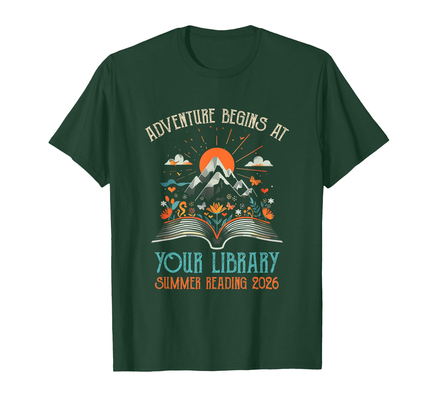 Adventure Begins At Your Library Summer Reading 2026 Vintage T-Shirt