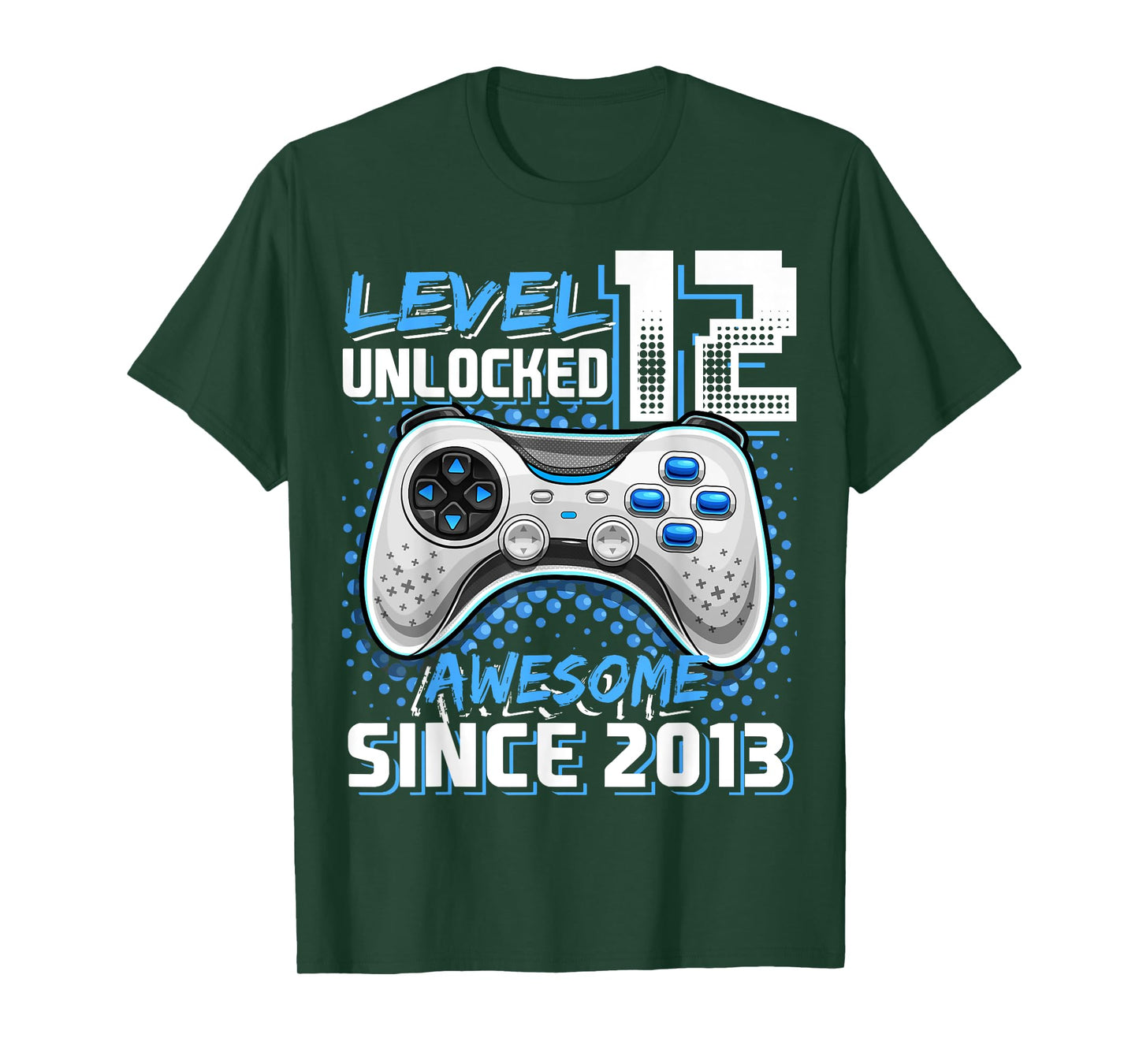 12th Birthday Boy Level 12 Gamer 12 Year Video Game Party T-Shirt