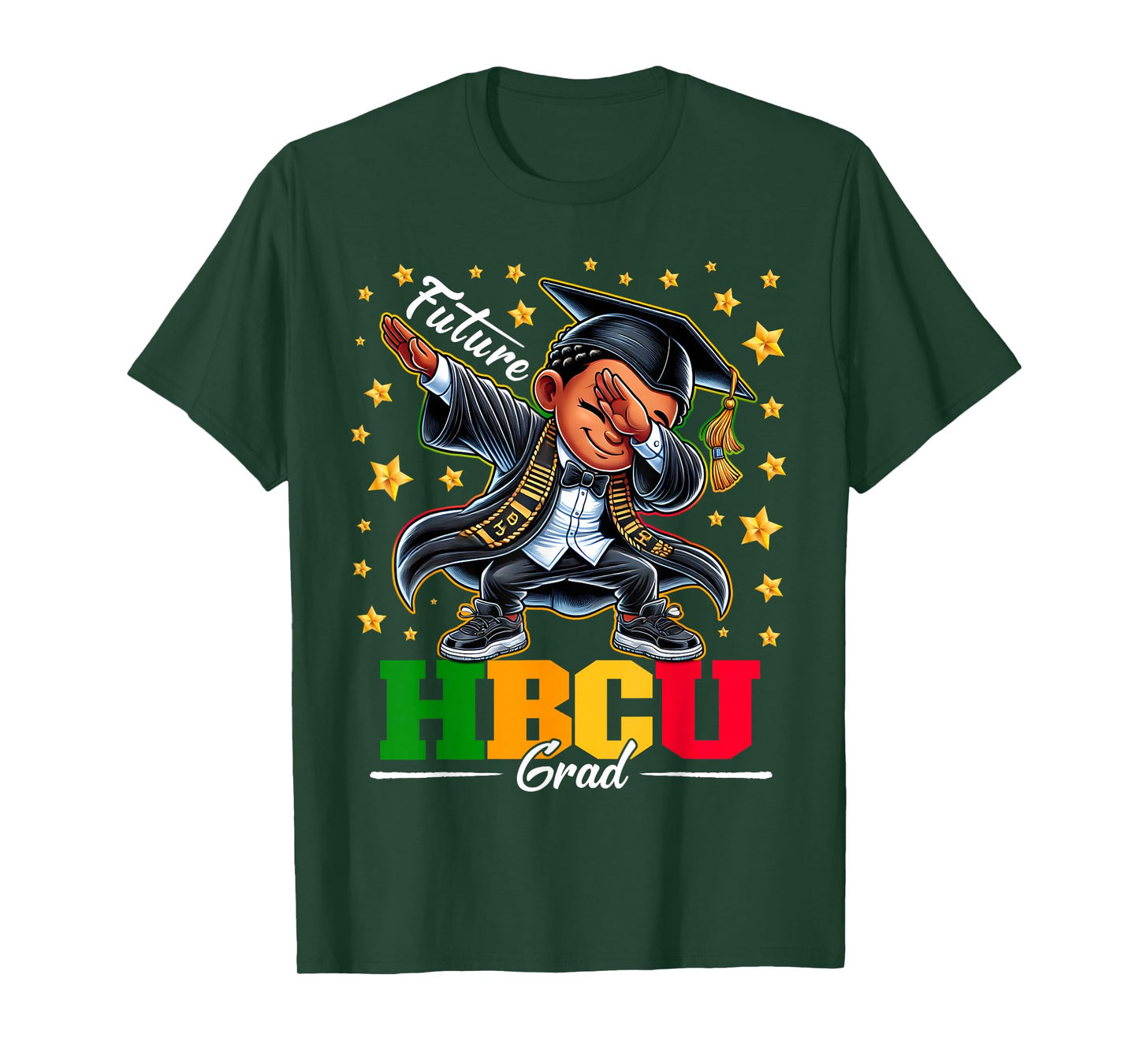 Future HBCU Grad Dabbing Kid Graduation for boys Kids T-Shirt