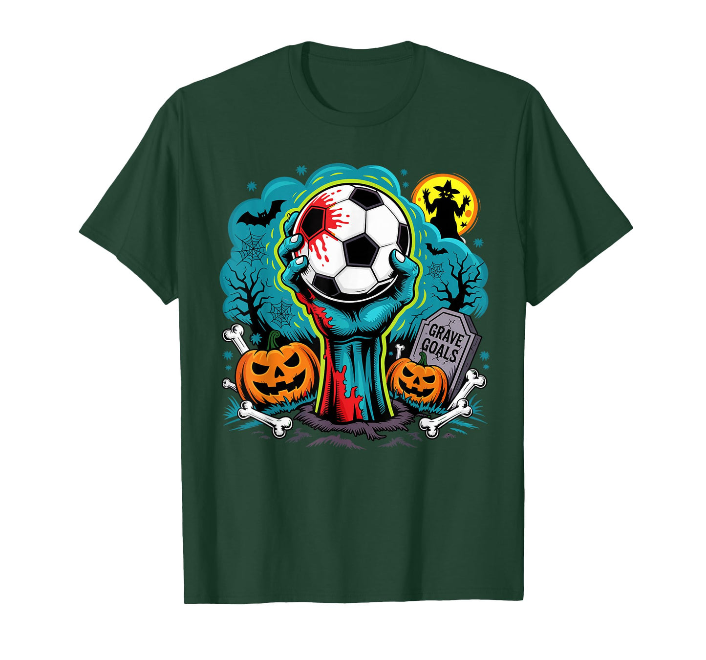 Grave Goals Zombie Soccer Halloween for Soccer Players T-Shirt