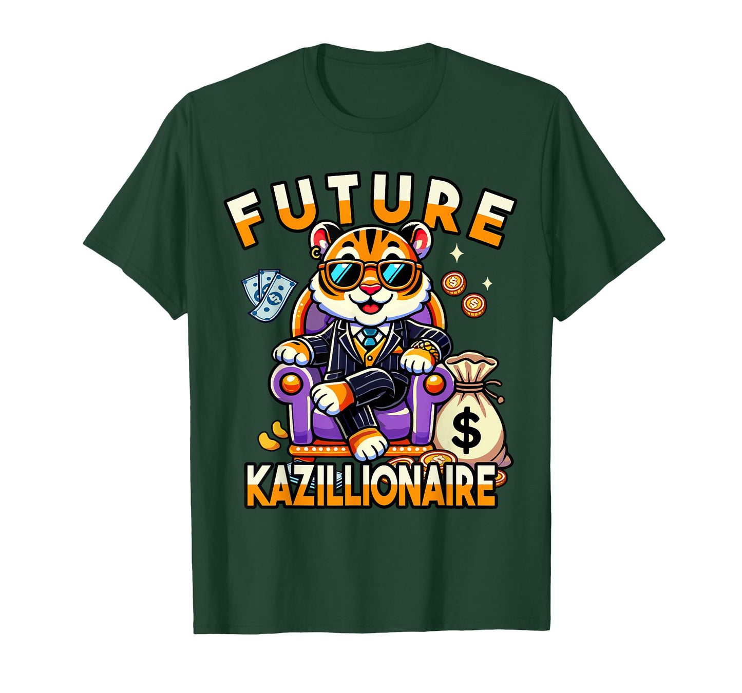 Future Millionaire Graphic for Kids, Funny Money Design T-Shirt