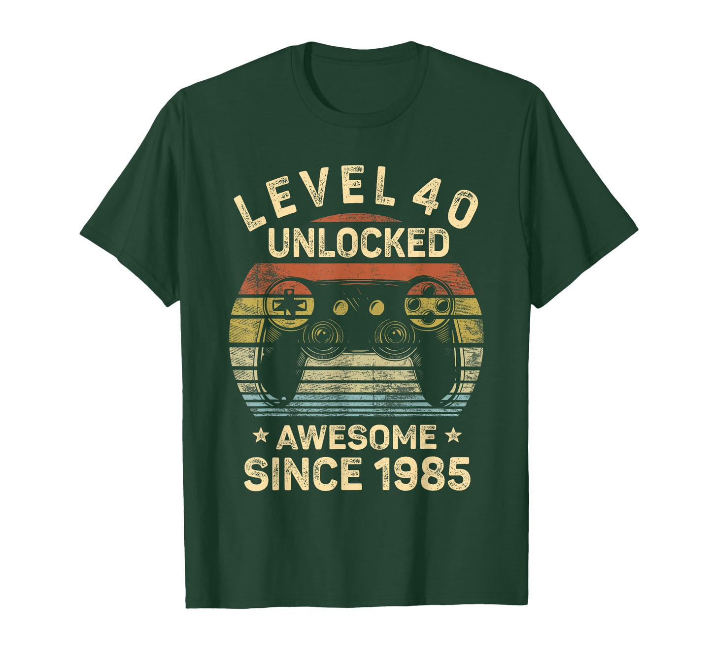 Level 40 Unlocked 40th Birthday 40 Year Old Gifts Gamer Bday T-Shirt