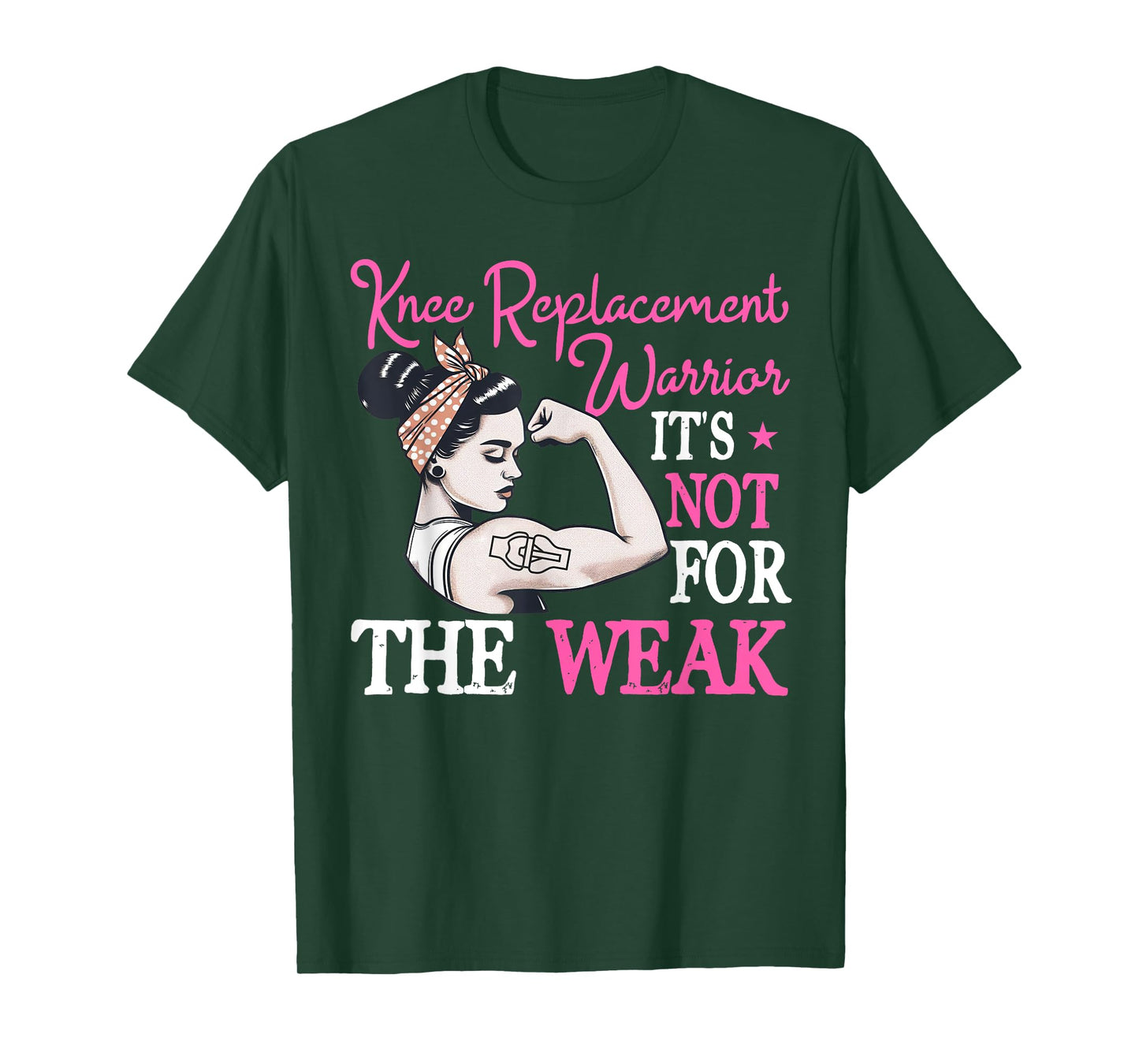 Bionic Knee Replacement Gifts Women Knee Replacement Warrior T-Shirt