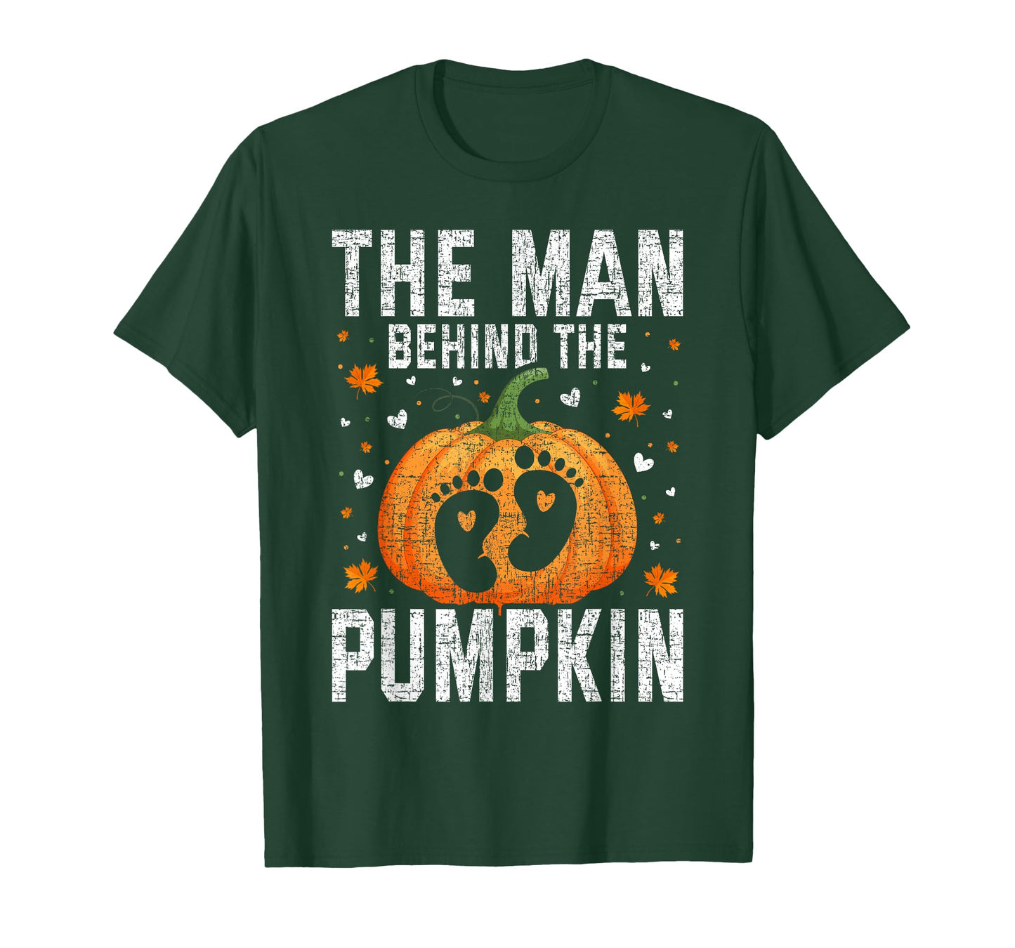 Pregnant Thanksgiving Costume for Dad Expecting Lil Pumpkin T-Shirt