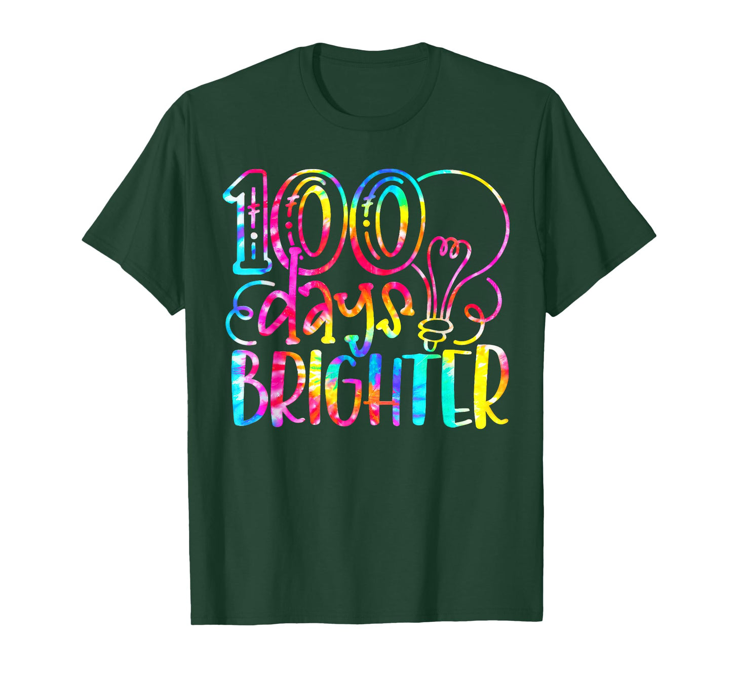 100 Days Brighter Student Happy 100th Day of School T-Shirt