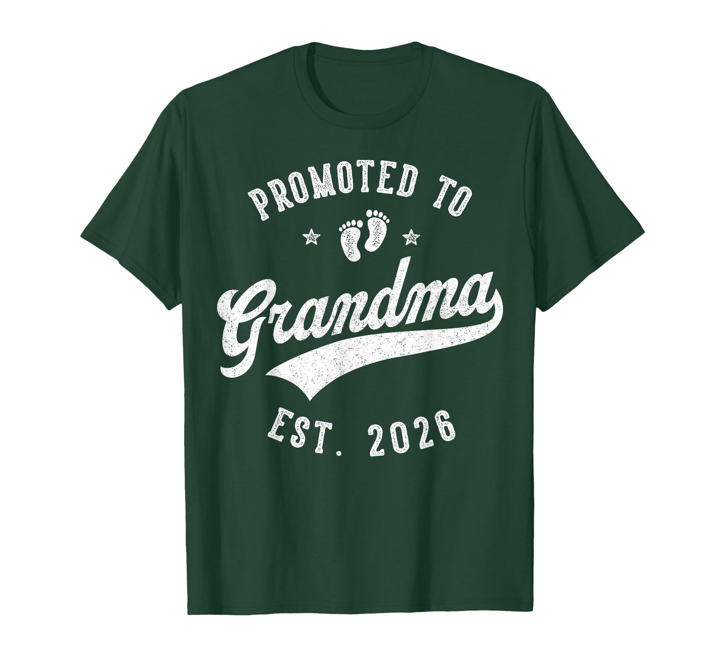 Promoted to Grandma 2026 Baby Announcement Family Matching T-Shirt