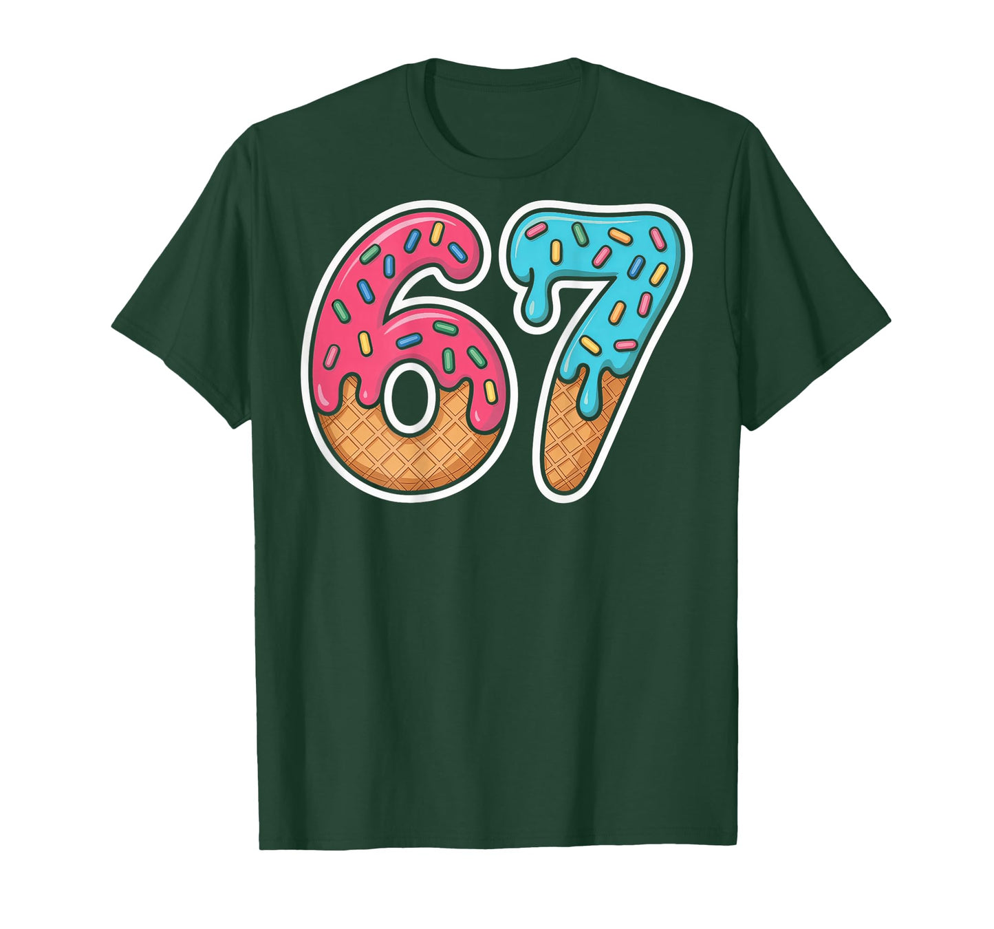 67 Ice Cream Drip (On Back) T-Shirt