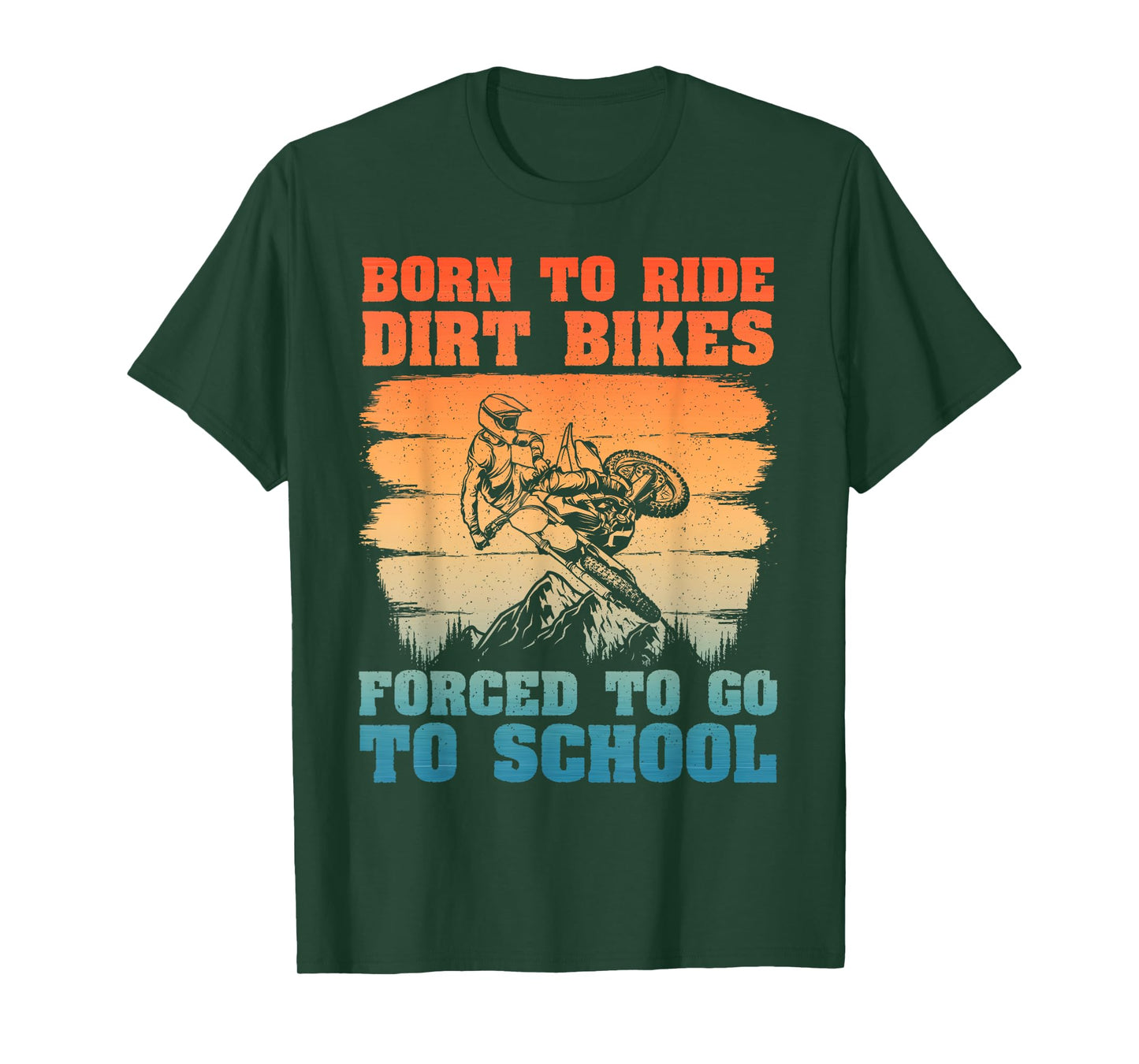 Funny Dirt Bike Art For Boys Girls Motocross Dirt Bike Rider T-Shirt