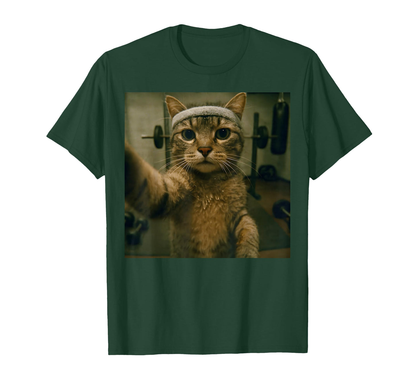 Funny Cat Gym Workout T-Shirt