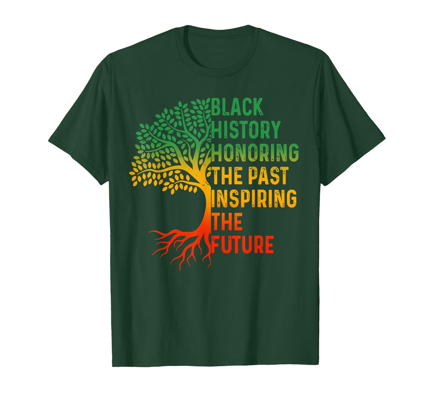 Honoring Past Inspiring Future Men Women Black History Month T-Shirt
